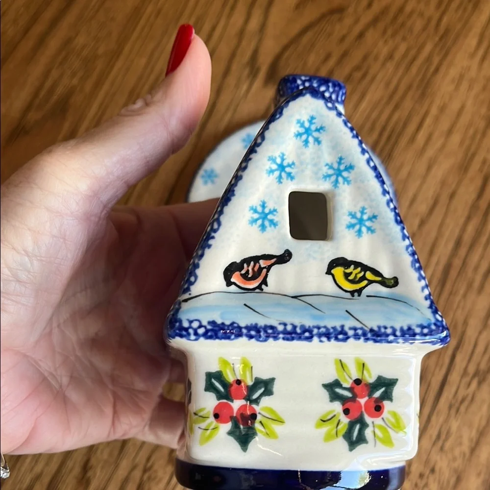 Polish pottery Ceramic House for votive candle - Picture 6 of 8